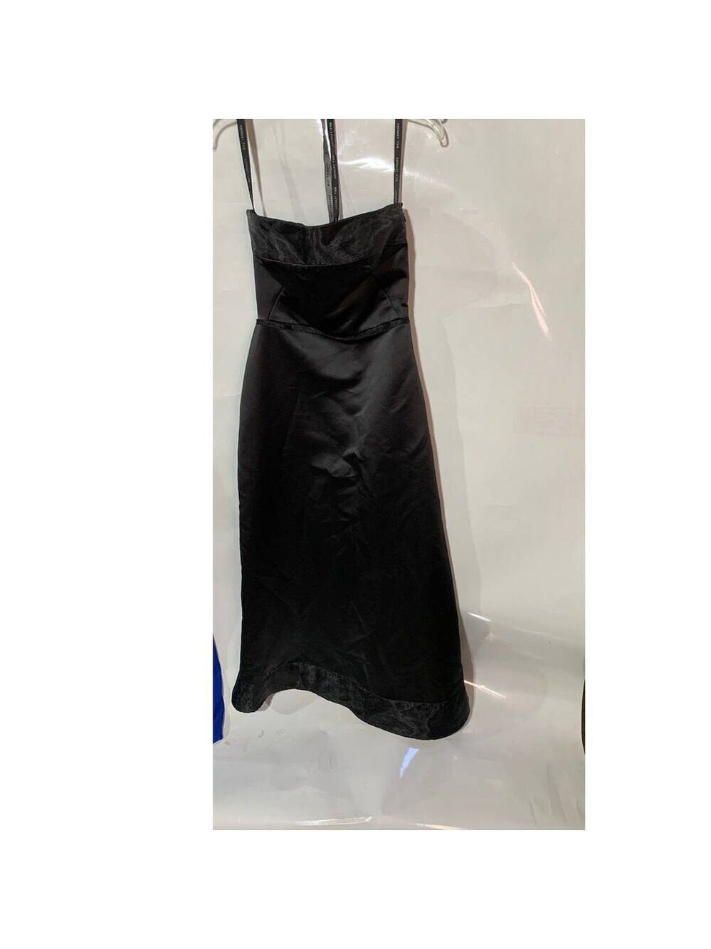 Bill Levkoff Women's Formal Prom Cocktail Fitted A Line Strapless Black Size 4 - Picture 2 of 9